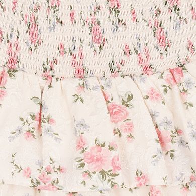 Girls 7-12 Tween Diva Crochet Cardigan & Tiered Skort 3-pc. Set