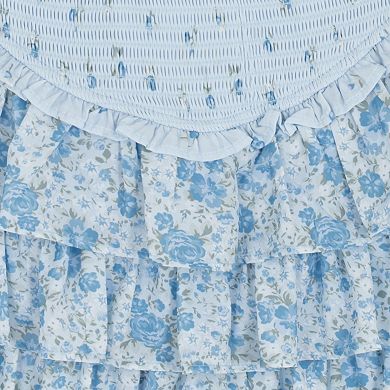 Girls 7-12 Tween Diva Crochet Cardigan & Tiered Skort 3-pc. Set