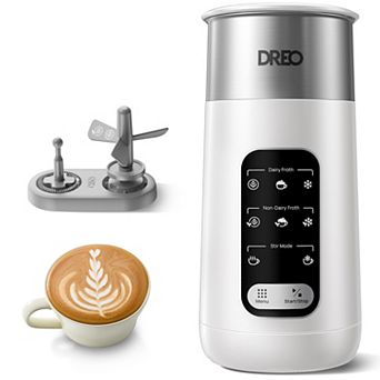 DREO 9-oz. 8-in-1 Electric Milk Frother & Foam Maker