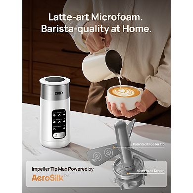 DREO 9-oz. 8-in-1 Electric Milk Frother & Foam Maker