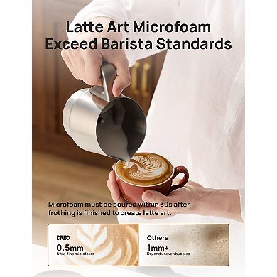 DREO BaristaMaker 15-oz. All-in-1 Electric Milk Frother