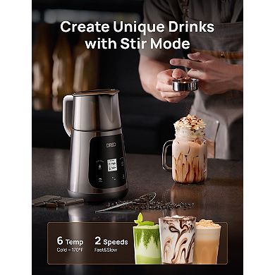 DREO BaristaMaker 15-oz. All-in-1 Electric Milk Frother