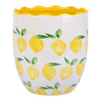Home Essentials Lemon Ceramic Utensil Crock
