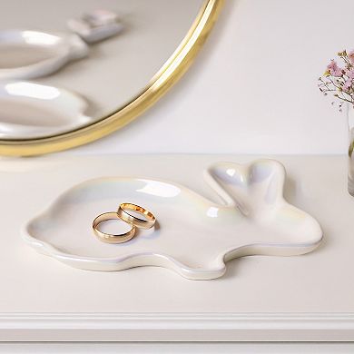 Home Essentials Luster Figural Bunny Plate