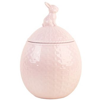 Home Essentials Bunny Basketweave Canister