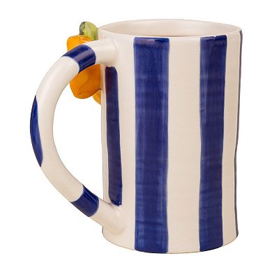 Home Essentials Lemon Stripe Ceramic Mug