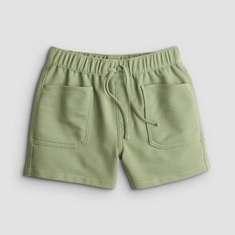 Girls 7-16 Vanilla Star Patch Pocket Knit Shorts