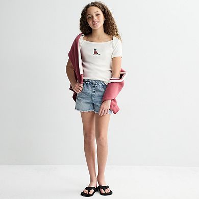Girls 7-16 Vanilla Star Cozy Pull-On Shorts
