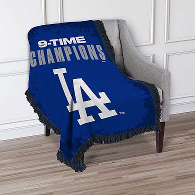 Los Angeles Dodgers 2025 World Series Multi Champ Overdrive Woven Tapestry