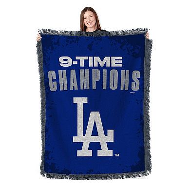 Los Angeles Dodgers 2025 World Series Multi Champ Overdrive Woven Tapestry