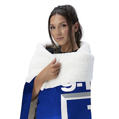 Los Angeles Dodgers 2025 World Series Multi Champ Unleashed Silk Touch Sherpa Throw Blanket