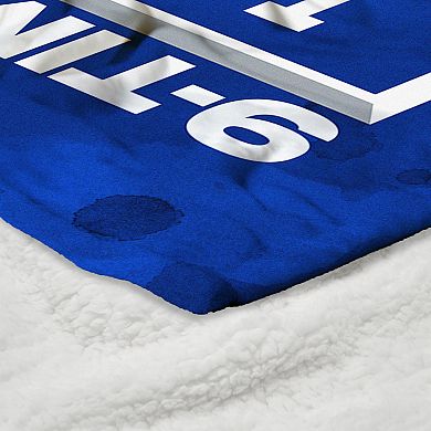 Los Angeles Dodgers 2025 World Series Multi Champ Unleashed Silk Touch Sherpa Throw Blanket