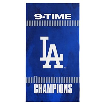 Los Angeles Dodgers 2025 World Series Multi Champ Amplify Beach Towel