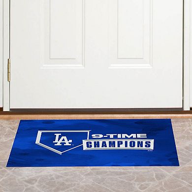 Los Angeles Dodgers 2025 World Series Multi Champ Revved Washable Rug
