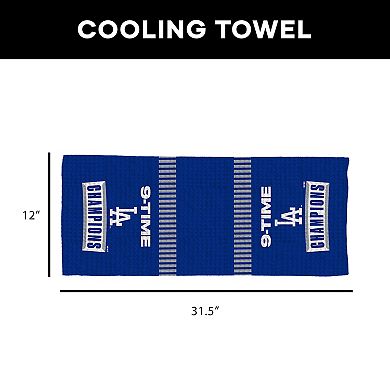 Los Angeles Dodgers 2025 World Series Multi Champ Burst Cooling Towel
