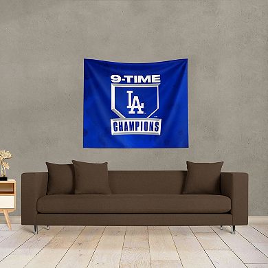 Los Angeles Dodgers 2025 World Series Multi Champ Momentum Printed Wall Hanging