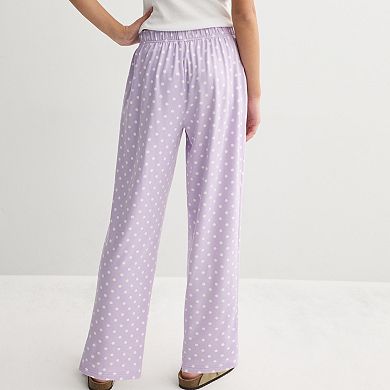 Girls 7-16 Harper & Ivy Printed Super Soft Pants