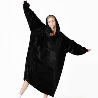 Sweet Home Oversized Wearable Throw Blanket with Sleeves & Hood