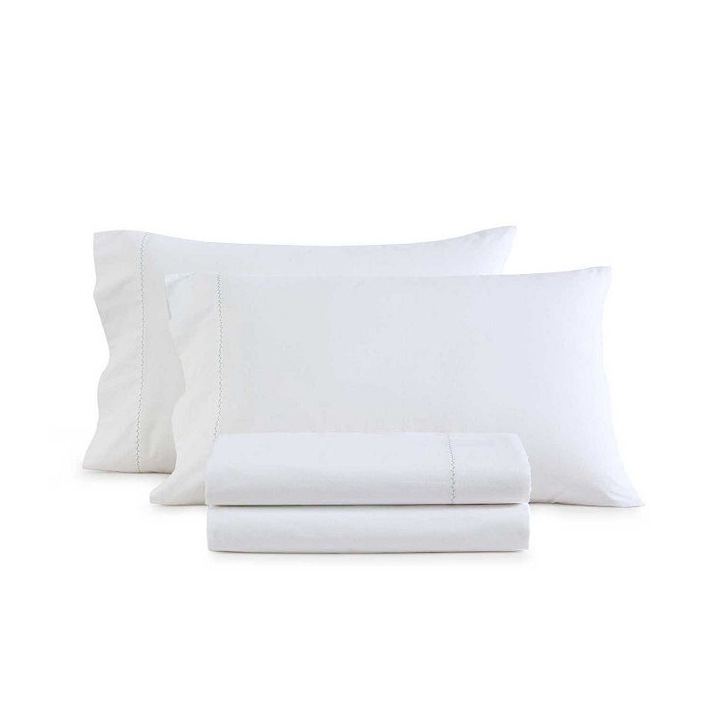 Martha Stewart Lilly Pond Leaf Sheet Set, One Size, Green