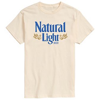 Men's Natural Light Beer Vintage Logo Graphic Tee