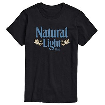 Men's Natural Light Beer Vintage Logo Graphic Tee