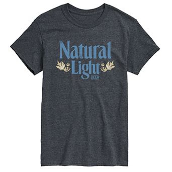 Men's Natural Light Beer Vintage Logo Graphic Tee