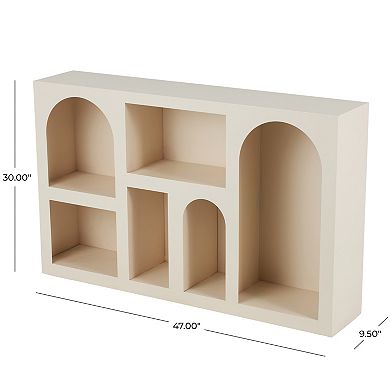 Stella & Eve Metal Arched Block 5-Cubby Storage Shelving Unit