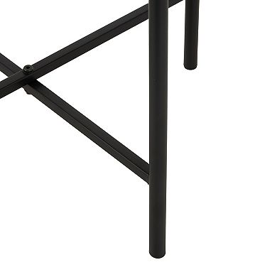 Stella & Eve Marble Round Accent Table with Metal Support