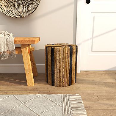 Stella & Eve Handmade Wrapped Side End Accent Table