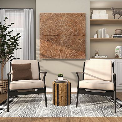 Stella & Eve Handmade Wrapped Side End Accent Table