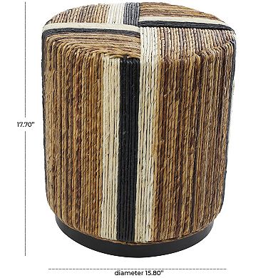 Stella & Eve Handmade Linear Wrapped Side End Accent Table