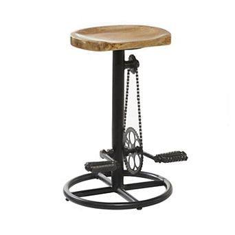 Stella & Eve Adjustable Metal Kitchen Counter Stool with Pedals