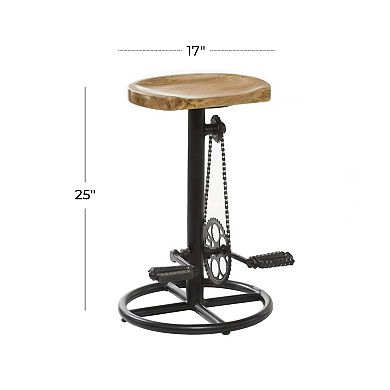 Stella & Eve Adjustable Metal Kitchen Counter Stool with Pedals