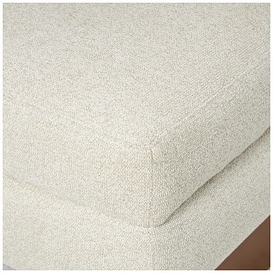 Stella & Eve Boucle Accent Chair with Rectangle Wooden Legs