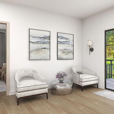 Stella & Eve Hammered Aluminum Metal Coffee Table