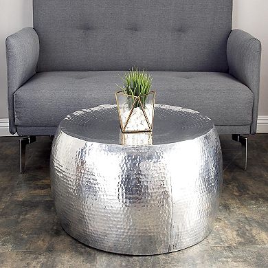 Stella & Eve Hammered Aluminum Metal Coffee Table