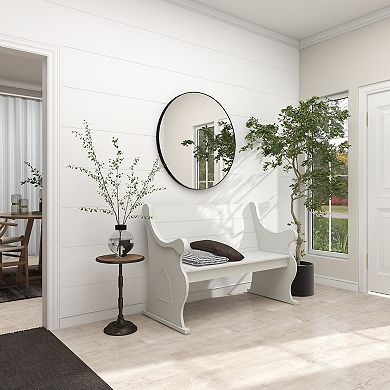 Stella & Eve Metal Accent Table with Wood Top