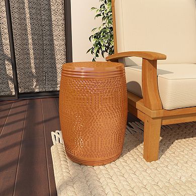 Stella & Eve Hammered Metal Accent Table