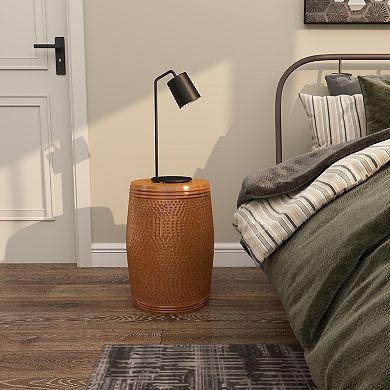 Stella & Eve Hammered Metal Accent Table