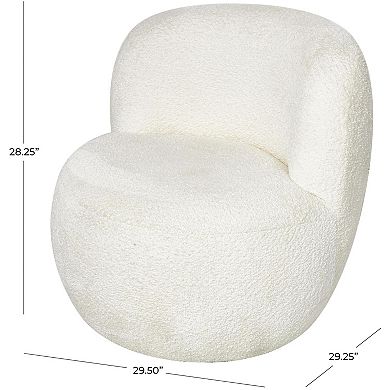 Stella & Eve Rounded Barrel Polyester Accent Chair