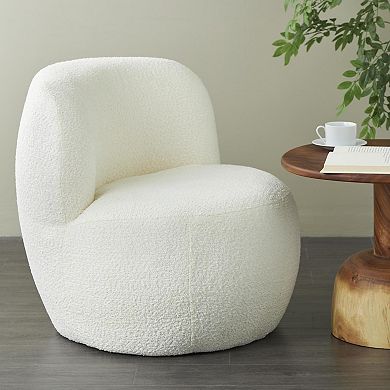 Stella & Eve Rounded Barrel Polyester Accent Chair