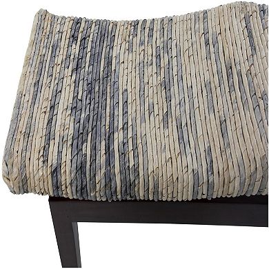 Stella & Eve Handmade Woven Wood Bench