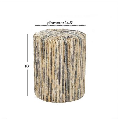 Stella & Eve Woven Banana Leaf Accent Table