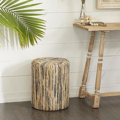 Stella & Eve Woven Banana Leaf Accent Table
