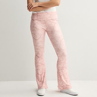 Juniors' Foldover Flare Pants