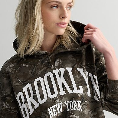 Juniors' Generic Long Sleeve Graphic Hoodie