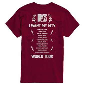 Men's MTV World Tour Oversized Graphic Tee