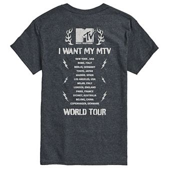 Men's MTV World Tour Oversized Graphic Tee