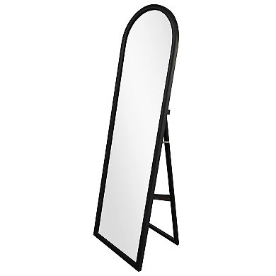Black Arched Easel Mirror