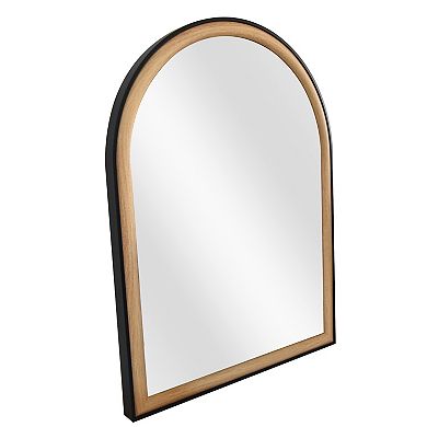Two-Tone Arched Hanging Wall Mirror
